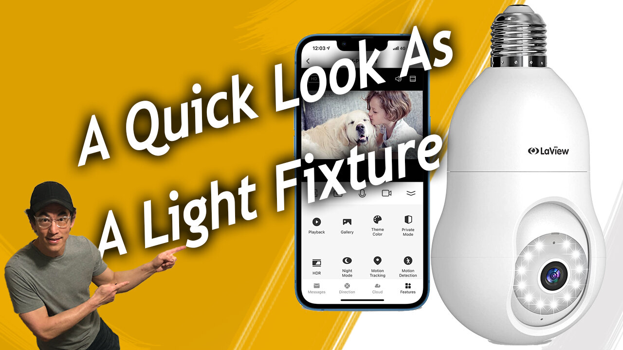 LaView Security Bulb Camera - Quick Look As A Light Fixture, Product Links