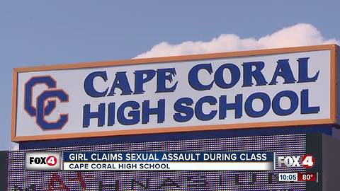 Girl claims sexual assault during class