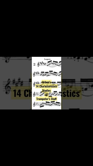 ARBAN 14 Characteristics Studies [02 - Legato] - (Full with Piano accompaniment)
