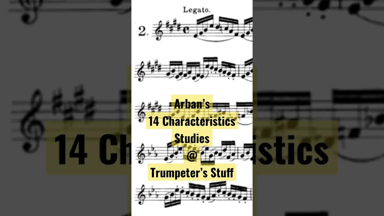 ARBAN 14 Characteristics Studies [02 - Legato] - (Full with Piano accompaniment)