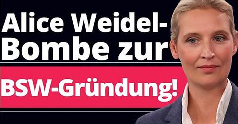 Alice Weidel AfD - Brisant BSW: "ICH GLAUBE NICHT AN ZUFÄLLE!"