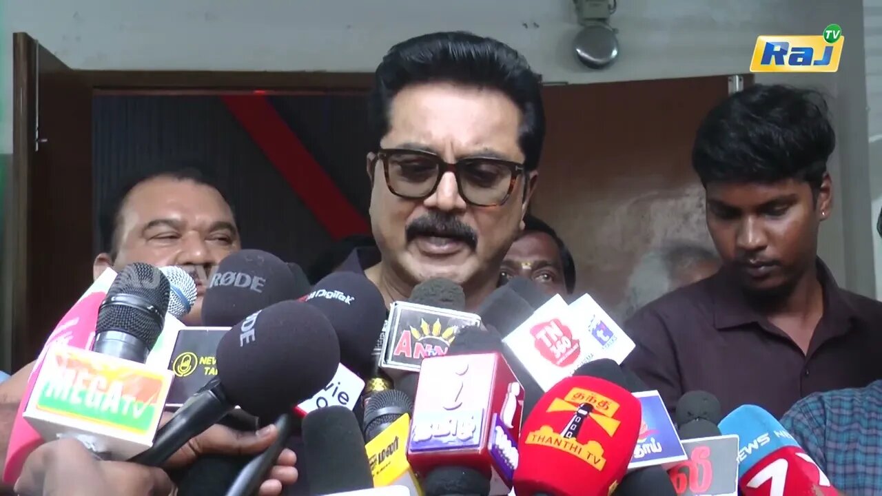 விஜய் CM ஆகணும் ஆசை! - Sarathkumar Speech about Vijay Political Entry | Por Thozhil Trailer Launch