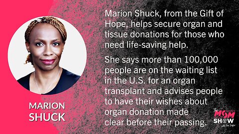 Ep. 488 - The Process and Blessing of Becoming an Organ and Tissue Donor - Marion Shuck