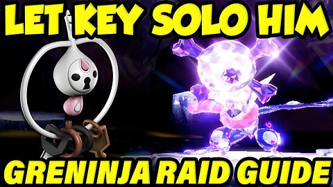 LET KEY SOLO HIM! Solo Greninja Raid Guide - Pokemon Scarlet and Violet 7 Star Raid Guide!