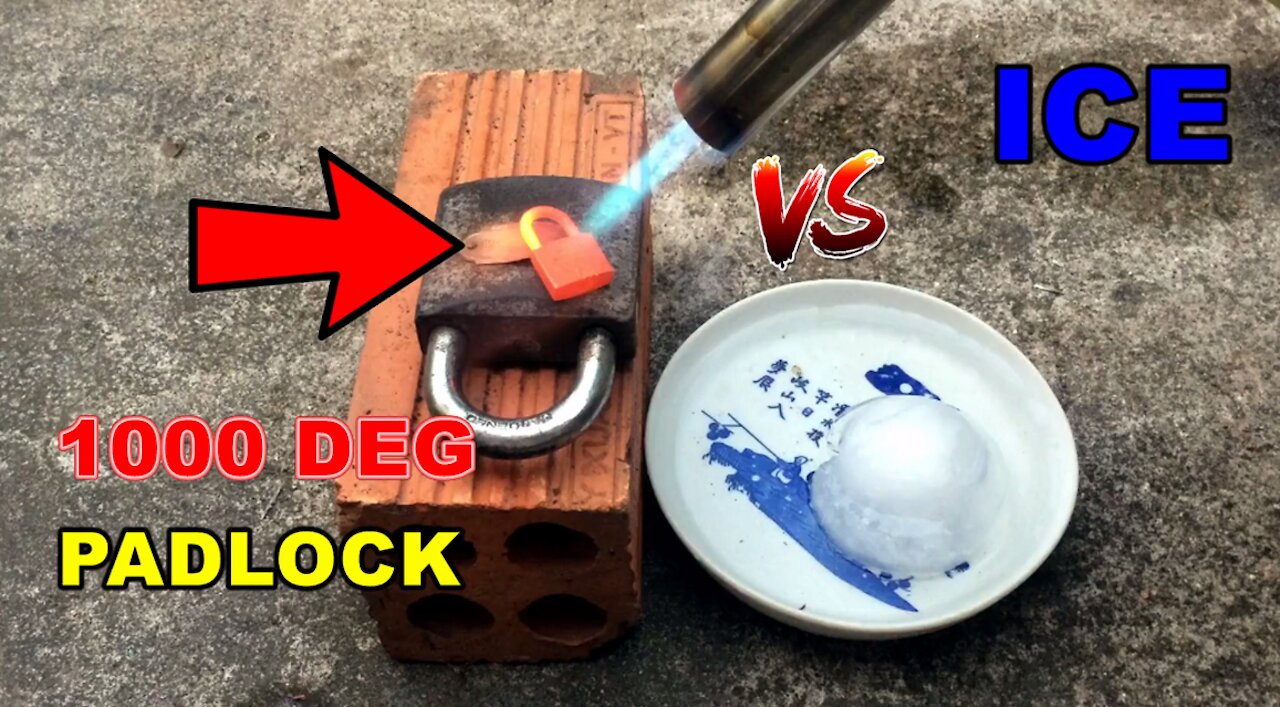 Simple Experiment: 1000 Degree PADLOCK vs ICE