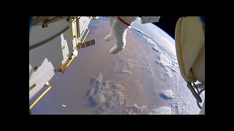 Astronauts accidentally lose a shield in space (GoPro 8K)