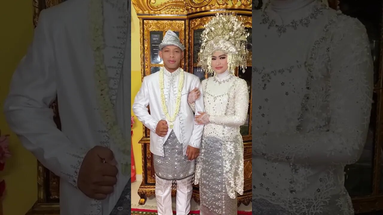 CANTIK & GANTENG ! PENGANTIN PAKAIAN ADAT PALEMBANG SUMATERA SELATAN INDONESIA #shorts #short