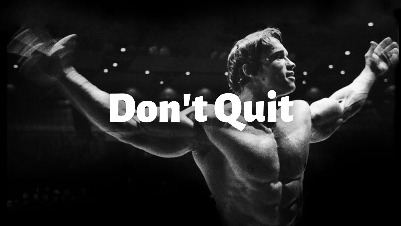 Don't Quit, Don't Stop, Never Give Up | Motivational Speech