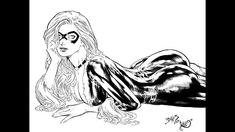 Inking Sexy Blackcat