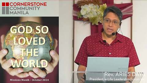 [Tagalog] God So Loved the World – Part 1