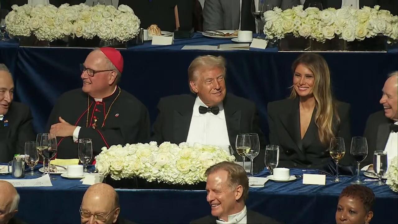 Donald Trump delivers remarks at the Al Smith dinner - October 17, 2024