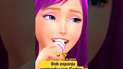 BARBIE CANTANDO COM BOB ESPONJA 🧽🧽🧽 #talkingtom #comofazer #gatotom #viral #talkingangela #tiktok