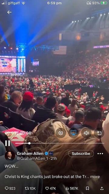 Graham Allen : Trump rally 23/10/2024 Christ is King