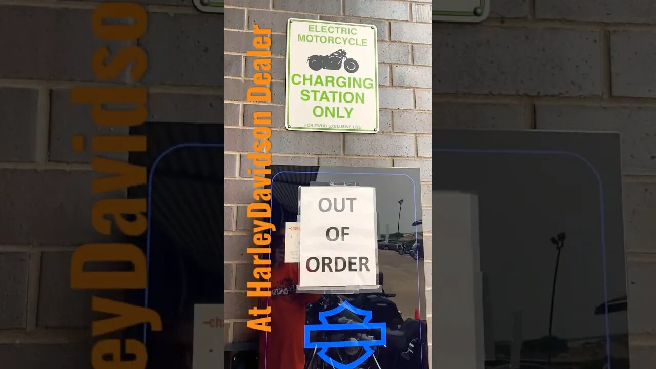 Out of order charging station at Harley-Davidson dealer #short #harleydavidson #motorcycle #shorts