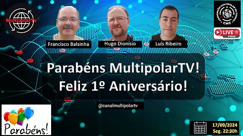 Parabéns Multipolar TV - Feliz Aniversário