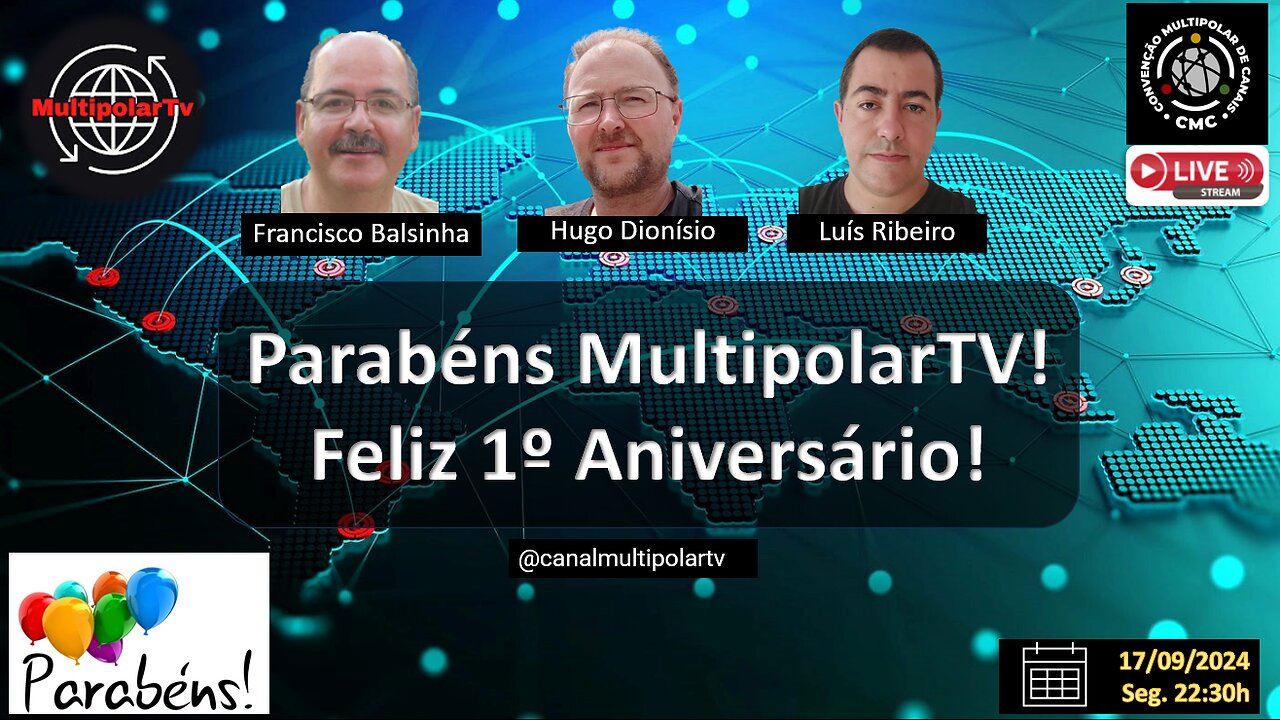 Parabéns Multipolar TV - Feliz Aniversário