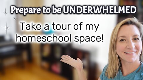 Check out my homeschool space & prepare to be underwhelmed..🤷‍♀️😂. #homeschool #homeschooling