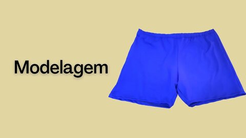 Shorts de elástico na cintura , modelagem.