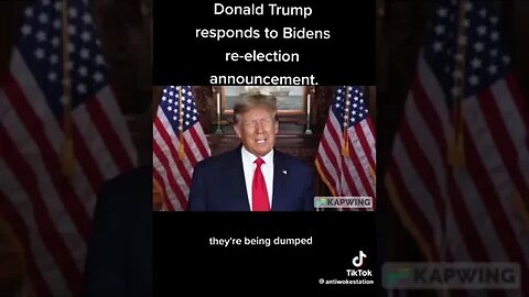 TRUMP ABSOLUTELY DESTROYS BIDEN’S RE-ELECTION ANNOUNCEMENT! #viral #trump #donaldtrump #trending