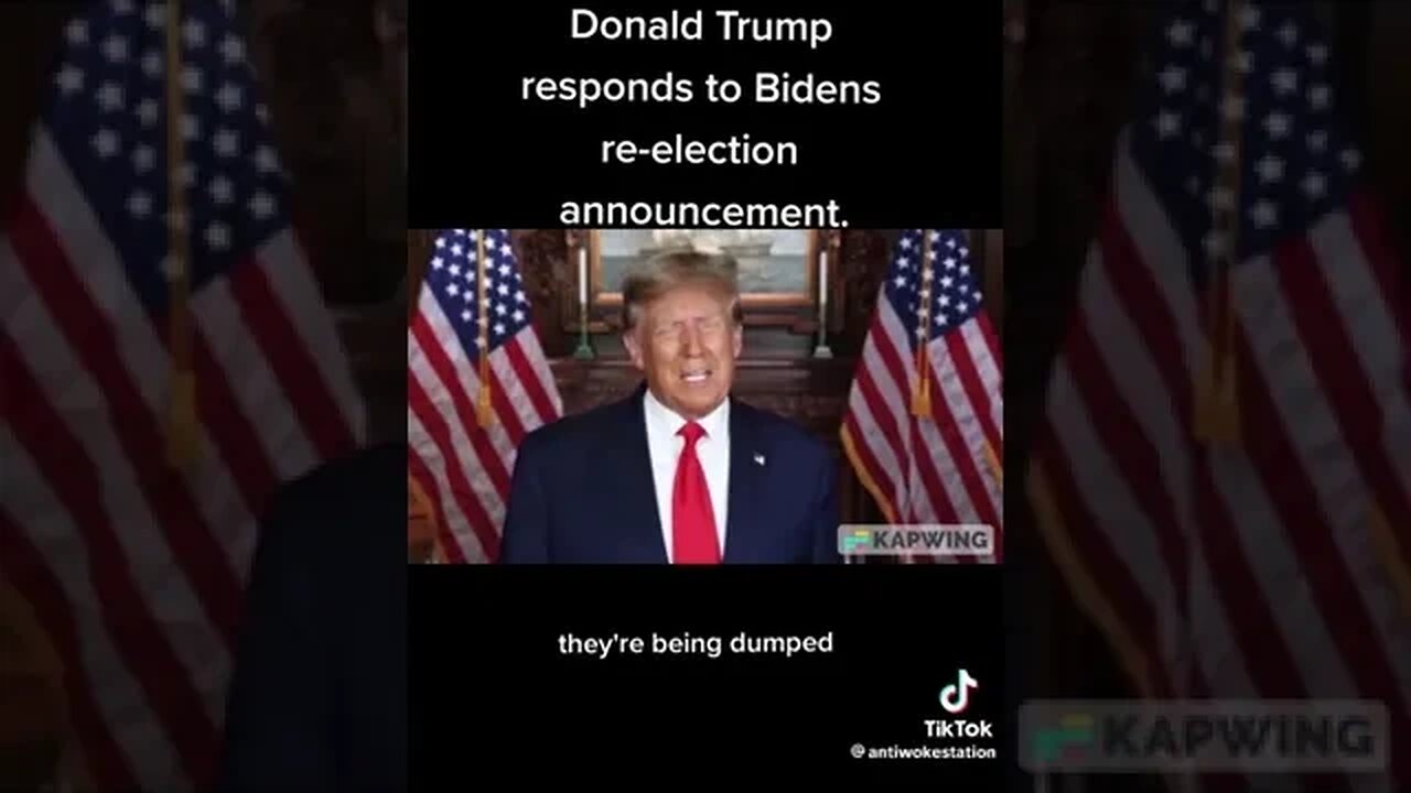 TRUMP ABSOLUTELY DESTROYS BIDEN’S RE-ELECTION ANNOUNCEMENT! #viral #trump #donaldtrump #trending