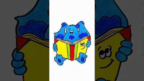 How to draw and paint Blue Blue's Clues & You #shorts