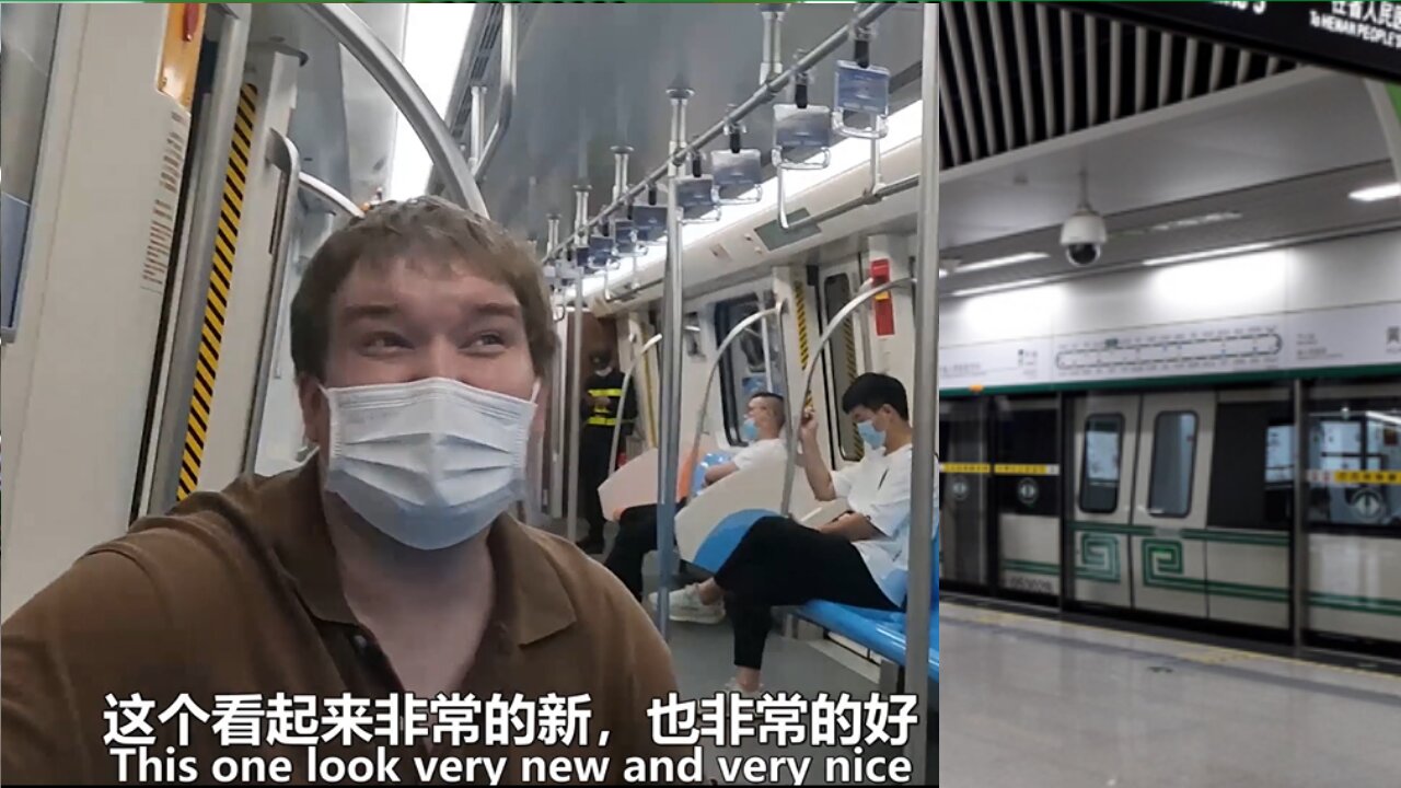Foreigner's First Ride on Zhengzhou Metro: Great Environment, Full Signal, Much Better Than Toronto