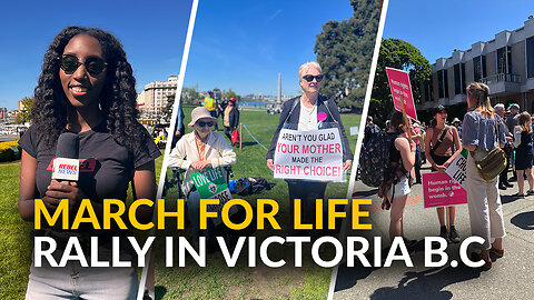 Mainstream media ignores Victoria 'March for Life' but Rebel News was there