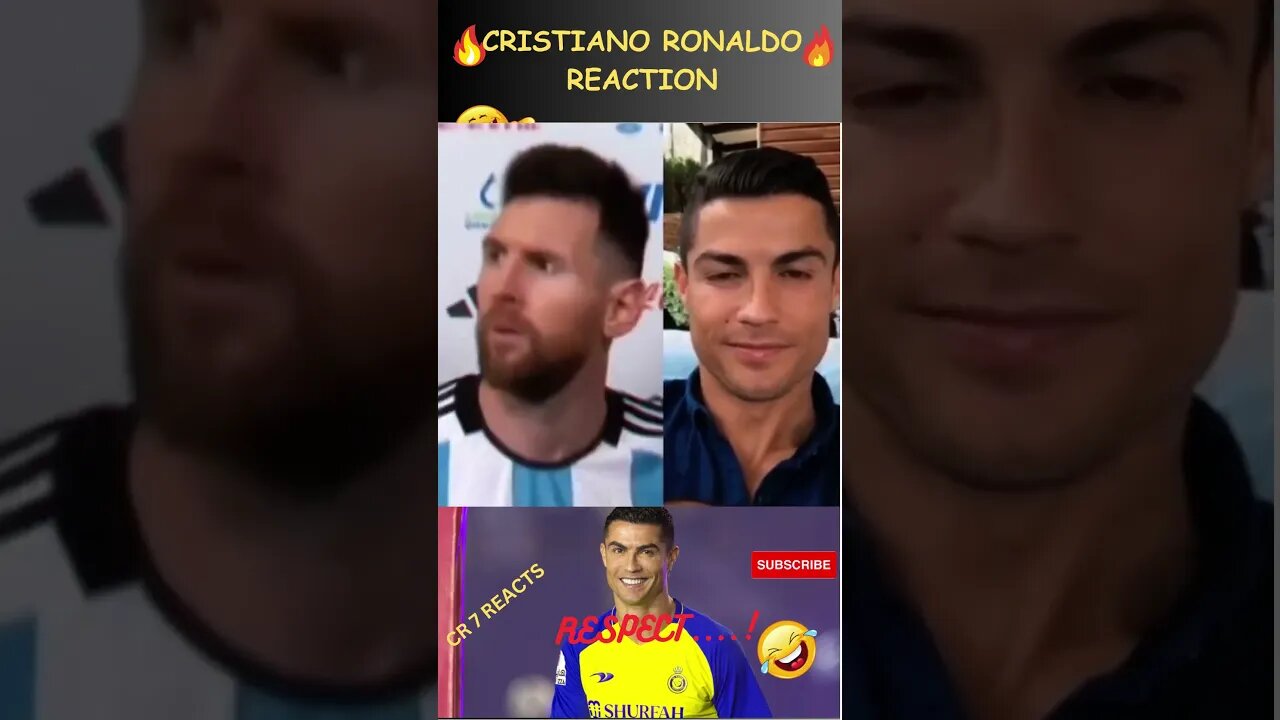 RONALDO REACTION VIDEO 😂😂😂 #shorts #ronaldo #football #messi #nymar #new #soccer