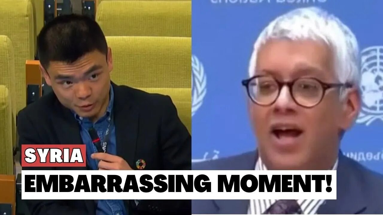 Chinese Journalist OWNS the UN spokesperson on Syria lies!