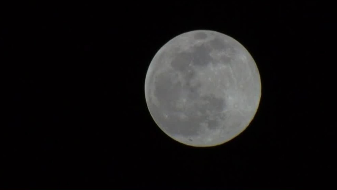 Super "Snow" Moon Lights Up The Sky