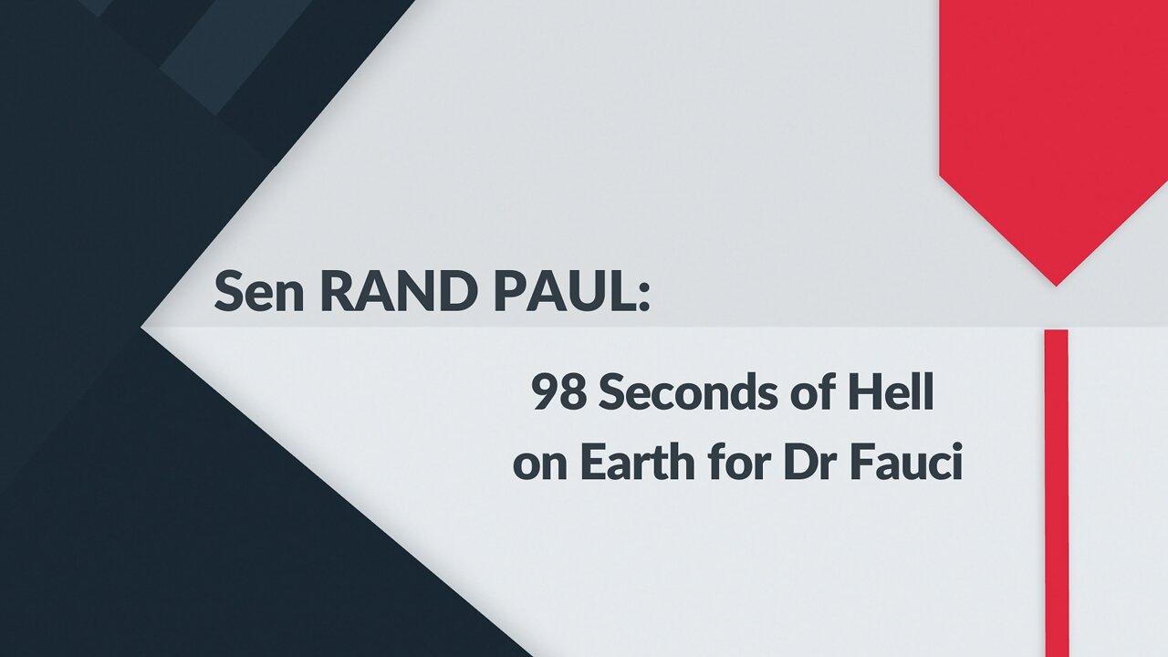 Sen RAND PAUL: