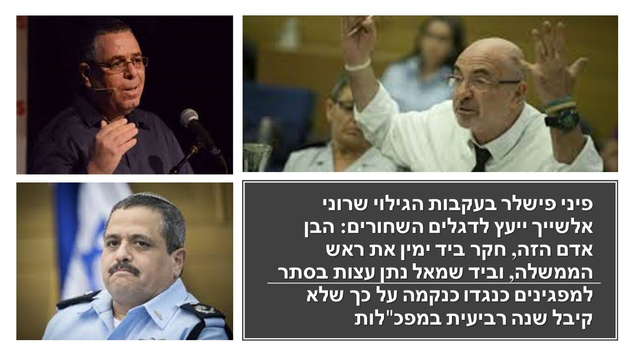 פישלר: אלשייך אמר שזיכוי נתניהו יעיד על כשל אצלו. ולכן הוא עושה הכל כדי לפגוע בנתניהו