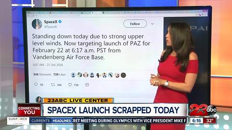 Space X standing down on Wednesday. Rescheduled for Thurs.