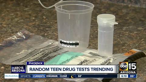 Random teen drug tests are trending