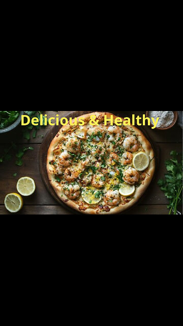 "Mediterranean Magic: Healthy Qatari Fish Pizza with a Citrusy Twist