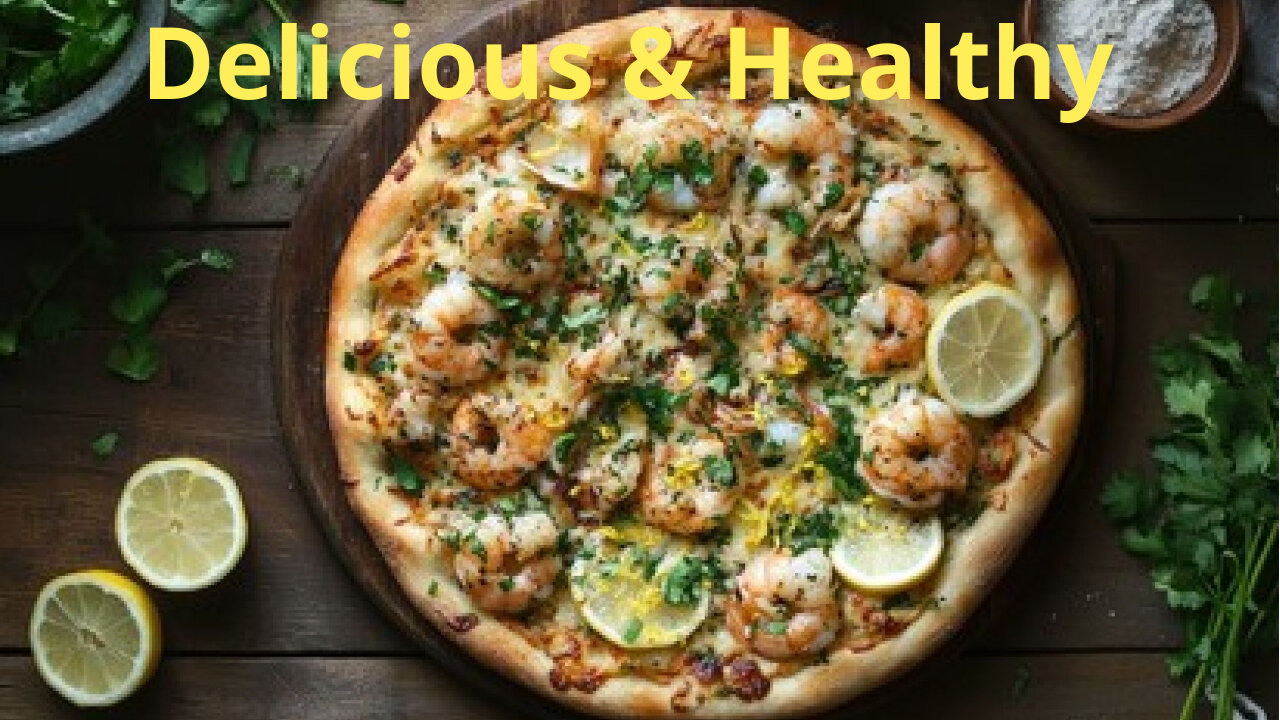 "Mediterranean Magic: Healthy Qatari Fish Pizza with a Citrusy Twist