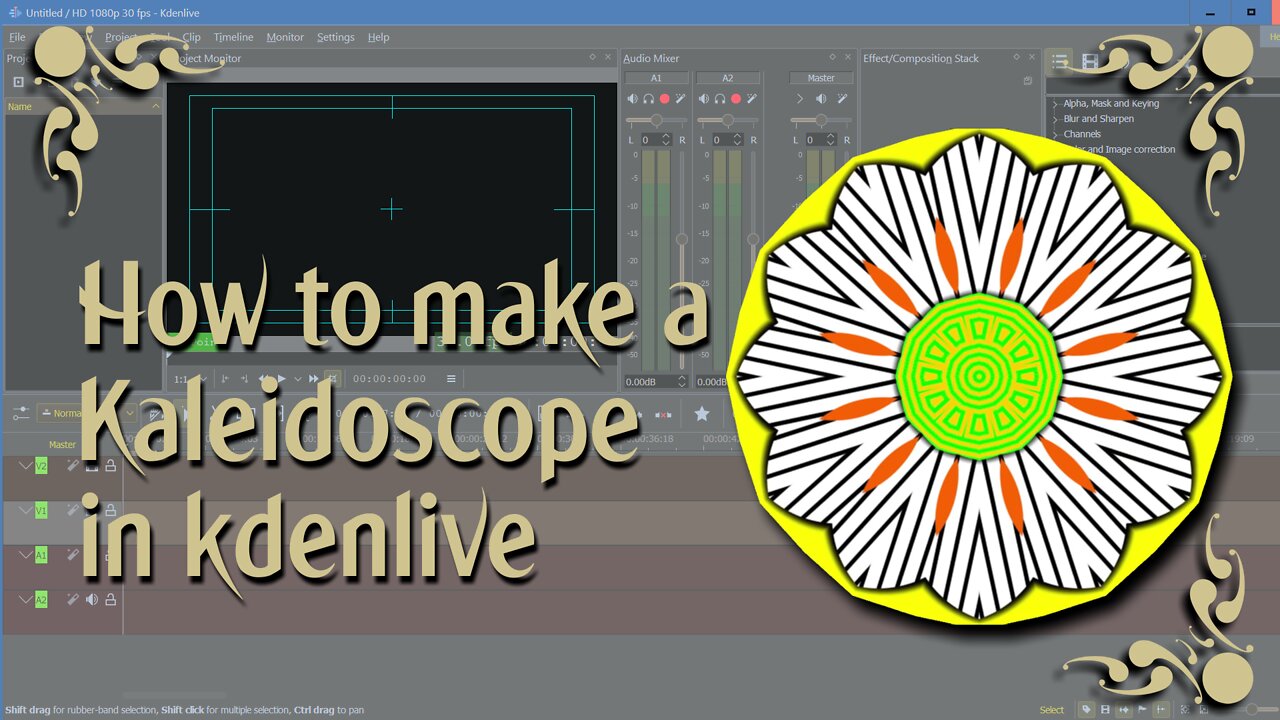 Xtra 0007 How to Make a Kaleidoscope in Kdenlive