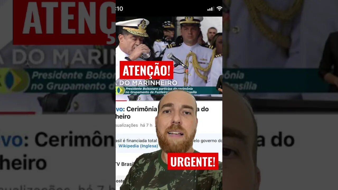 CAPITÃO DA MARINHA BRASIL MANDA RECADO PARA NAÇÃO CÂMERAS VOLTA PARA BOLSONARO HOJE! #shorts