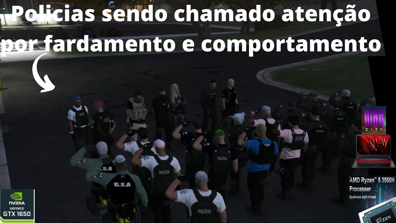 #04 - GTA V RP - Recruta e Soldado sendo chamado atenção pelo fardamento e comportamento - Vibe City