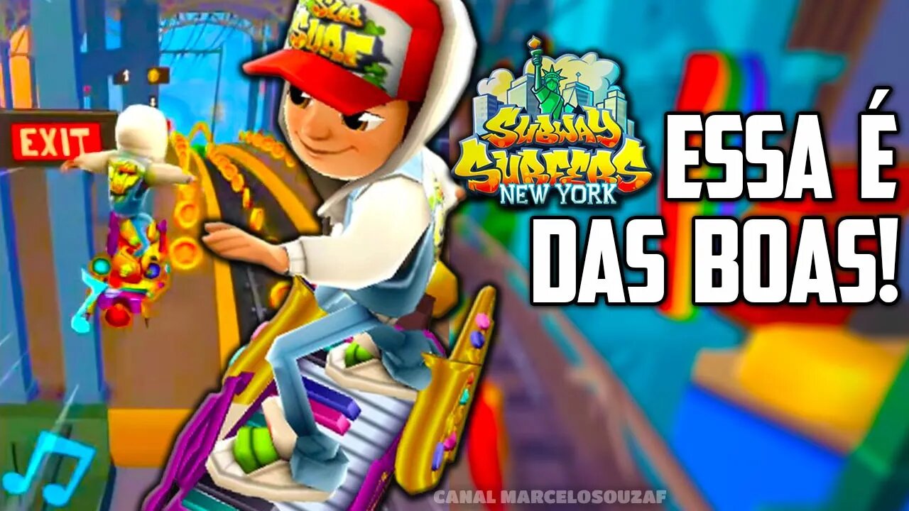 Jogando Subway Surfers com a Prancha Jazz