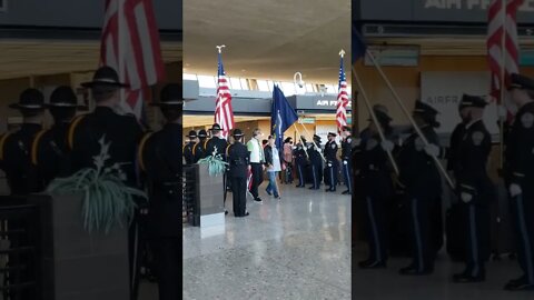 Honor Flight ✈️ arriving at Dulles