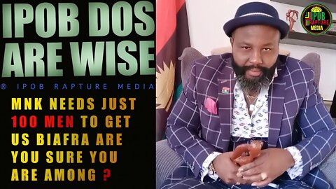 THE DOS ARE WISE Those That Will Fail To Listen To The Leadership Of Ipob At This Stage, SORRY 4 YOU