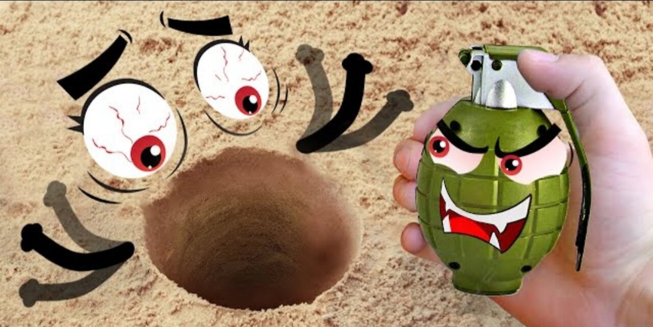 FUNNY EXPERIMENT Doodles- UnderGround UnderWater and UnderPan
