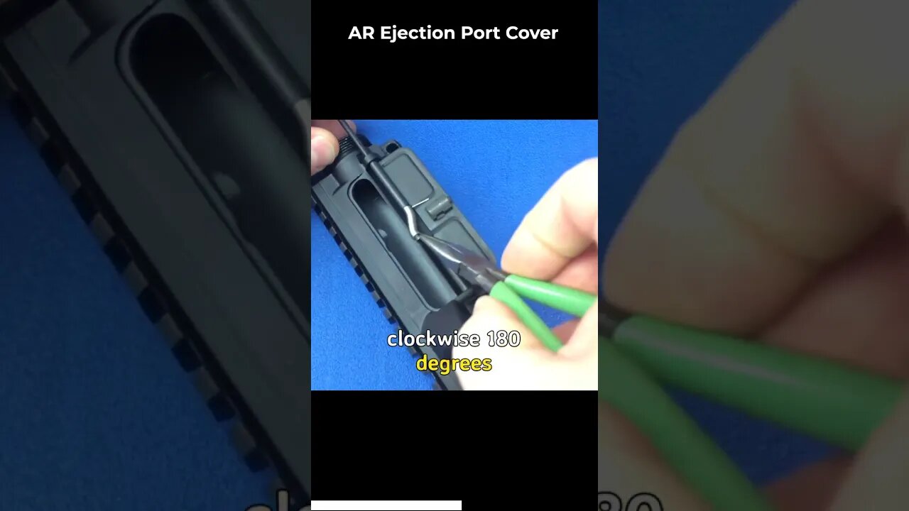 Firearms Gunsmithing: AR15 Ejection Port Cover #shorts