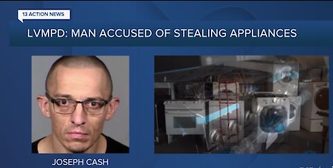 Las Vegas man arrested for stealing appliances