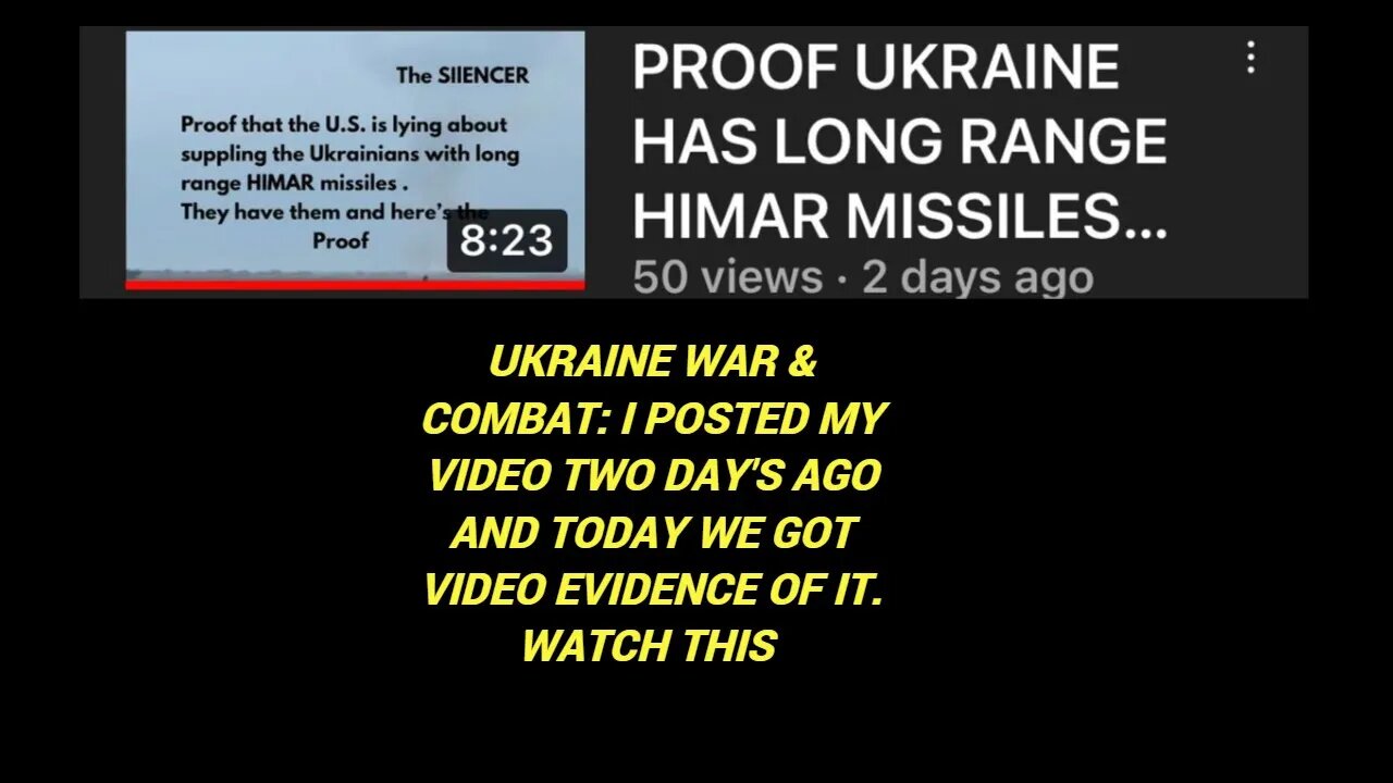 PROOF UKRAINE HAS LONG RANGE HIMARS: VIDEO