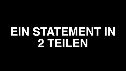 EIN STATEMENT IN 2 TEILEN