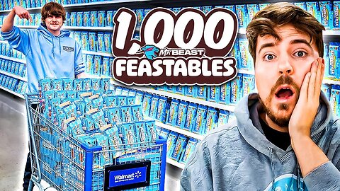 Buying 1,000 Mr Beast Feastables For The Homeless people