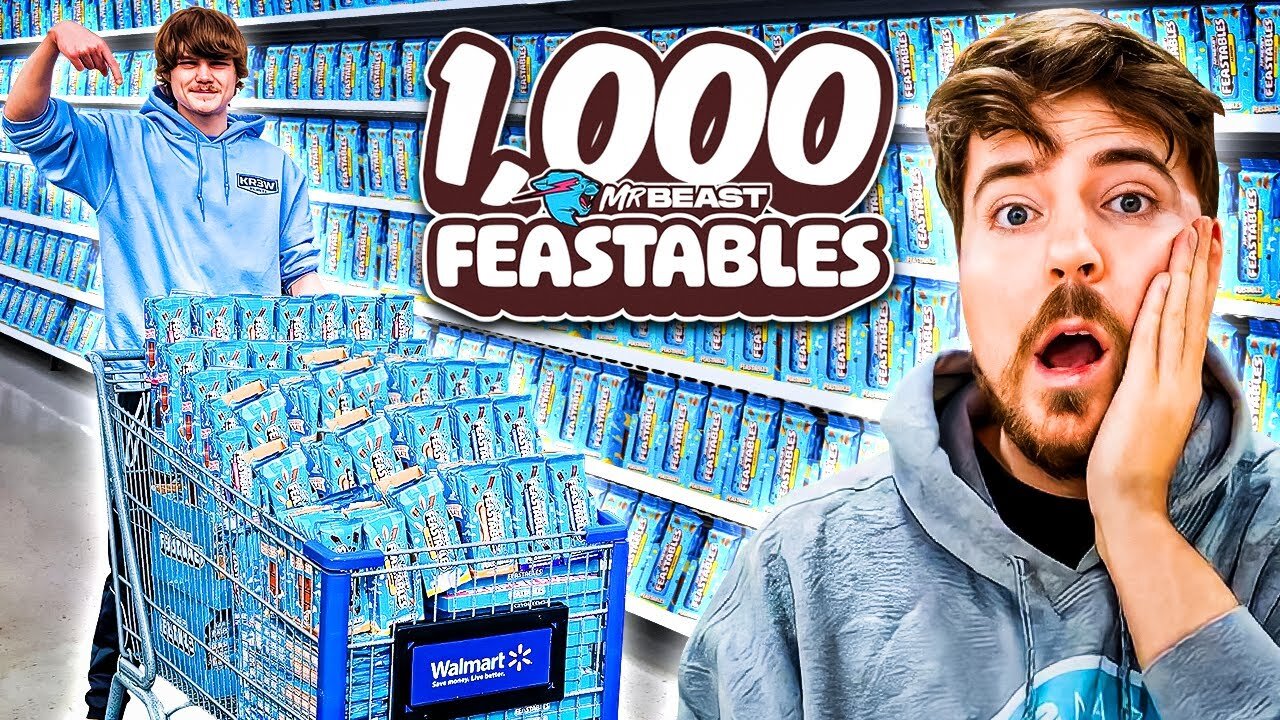 Buying 1,000 Mr Beast Feastables For The Homeless people