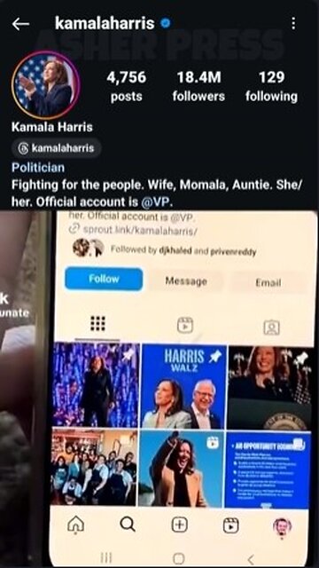 KAMALA'S INSTAGRAM and ILLEGALS